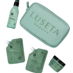 Rosemary Mint Complex Strengthen The Roots Travel Set 320ml _ LUSETA