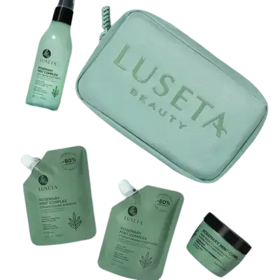 Rosemary Mint Complex Strengthen The Roots Travel Set 320ml _ LUSETA