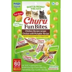 Inaba Churu Fun Bites - Chicken & Pumpkin wraps 3x