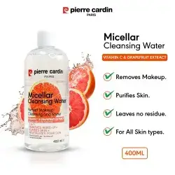 Pierre Cardin Gently Cleansing Micellar Water With Pink Grapefruit & Vitamin C - Makeup Remover Water 400 ml