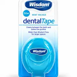 Wisdom dental tape mint waxed 50m