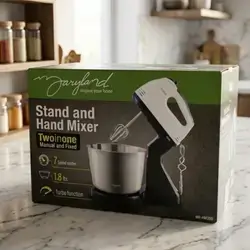 2 in 1 mixer, stainless steel, 7 speed mode