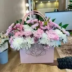 White And Pink Bag