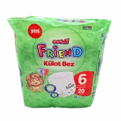 Friend Baby Diapers Shorts No. 6, 20 Count