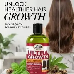 Difeel Ultra Growth with Basil & Castor Oil Pro-Growth Shampoo