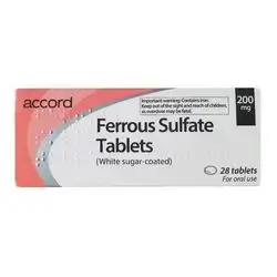 Ferrous sulfate 200mg 28 tablet for oral use (accord)