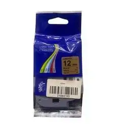 Label Tabe Brother Master Copy-12mm-Black On Gold