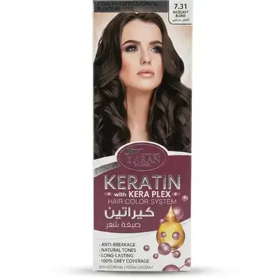 Yaran Keratin with Kera Plex Hair Color System (7.31 Hazelnut Blond)