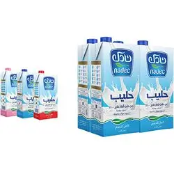 Nadec Uht Full Fat Milk 1lx4
