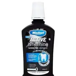 Wisdom Active Whitening Mouthwash Alcohol Free Black
