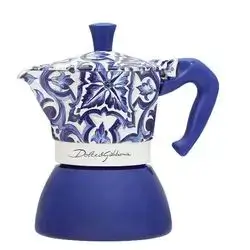 MOKA INDUCTION 4 CUPS D&G BLU MEDITERRANEO