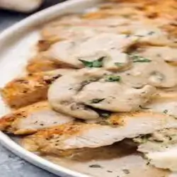 Grilled Chicken with Mushroom Sauce