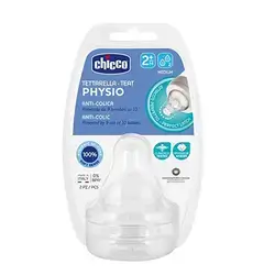 Physio Teat 2M+ Medium Flow Silicone 2 Pcs