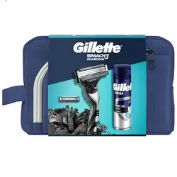 Gillette Mach3 Charcoal 2Up & Charcoal Series Jel 200 ML & Çanta