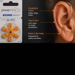 Power One p13 Hearing Aid Batteries
