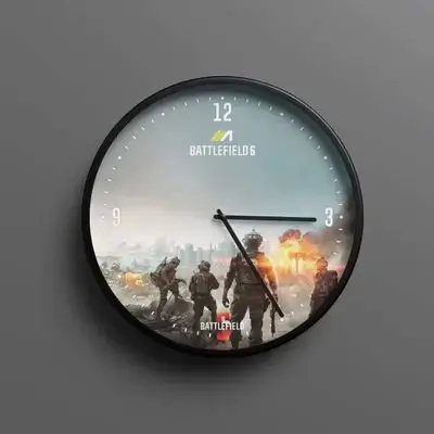 Gaming Wall Clock BATTLEFIELD 6