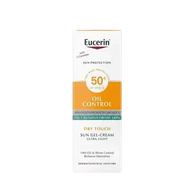 Oil Control Dry Touch SPF50+ Sun Gel-Cream Ultra Light 50ml _ Eucerin