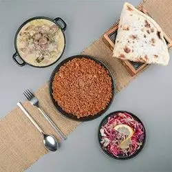 Kurdish Rice With Pomegranate  Molasses And Quraw