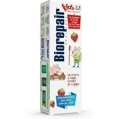 Biorepair® - Fluoride-Free Fruit Flavored Anti-Cavity Toothpaste for Children 0-6 Years, Gum Health, 3 x 50ml Repair