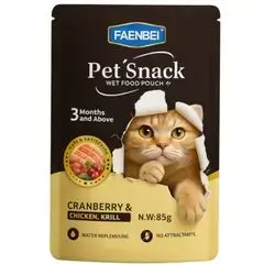 Faenbei Cranberry & Chicken, Krill 85g