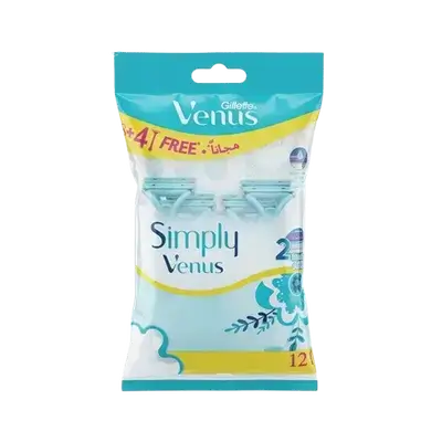 Simply Venus 2 Blades 8Pcs +4 Free_ Gillette