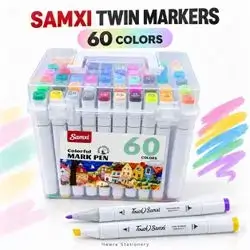 Samxi Twin Markers – 60 Colors