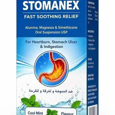 STOMANEX Oral Suspension Cool Mint Flavour (200 ml)