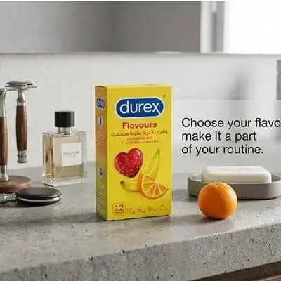 durex flavours coloured and flavoured condoms _ 12 condoms