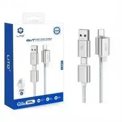 Cable Lito LD21 4in1 100W White