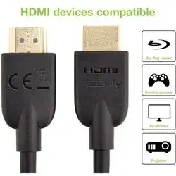 HDMI™ High Speed 1.5 A/A M/M Cable 1m Black
