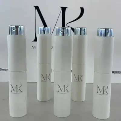 Luxury Mini Refillable Perfume Bottle 10ml - White - 1pcs