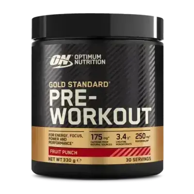 ON Pre-Workout Powder fruit pumch flavor - 330g (30 Servings)
