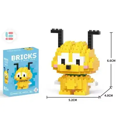 Nano Block Cartoon DIY Mini Building Bricks Toy (Psyduck)