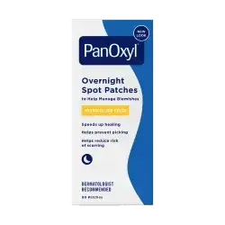 Panoxyl PM Overnight Spot Patches Advanced Hydrocolloid Healing Technology Fragrance Free (40Count)