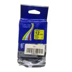 Label Tabe Brother Master Copy-12mm-Black On Yellow