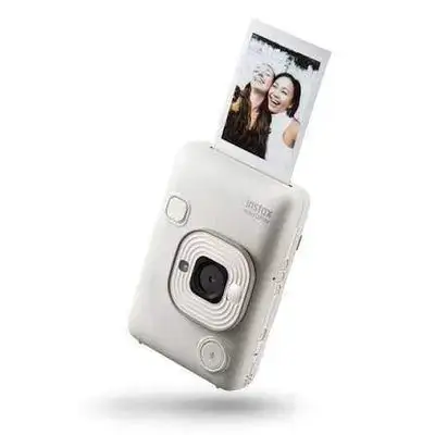 Fujifilm Instax Mini LiPlay Hybrid Instant Camera Set (Stone White)
