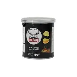 Top Chips Hot And Spicy Potato Chips 40 Gm