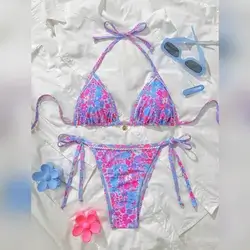Swim Mod Women's Ditsy Floral Bikini Set - Small