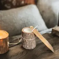 Tree Trunk Candle