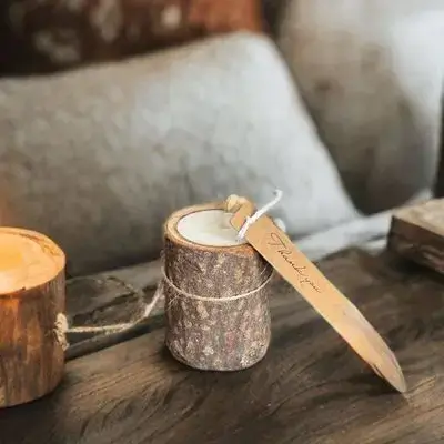 Tree Trunk Candle