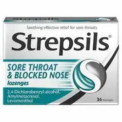 STREPSILS SORE THROAT & BLOCKED NOSE WITH MENTHOL