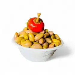 Yellow Cabbage Olives - (500 grams)