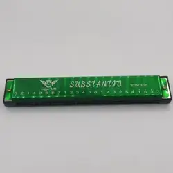 Metal Harmonica Musical Instrument Kindergarten Children Making Sounds (Green)