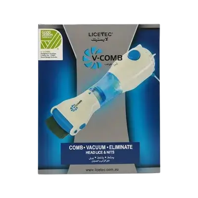 V-Comb Eliminate Head Lice & Nits With Capture Filter _ LICETEC