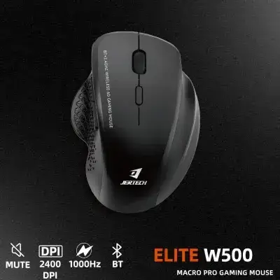JERTECH ELITE W500 Dual Mode Wireless, Bluetooth Gaming Mouse