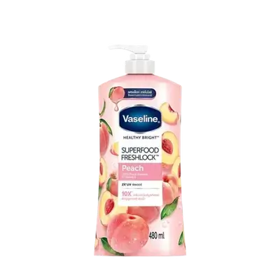 Super Food Freshlock Peach Lotion 480ml _ Vaseline