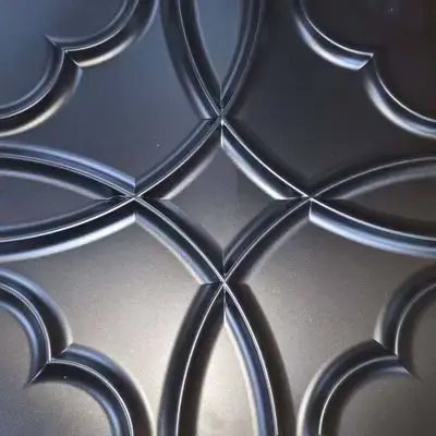 3d Wall Panels Matt Black D149