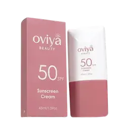 Sunscreen Cream SPF50 Water Resistant 45ml _ Oviya Beauty