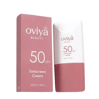 Sunscreen Cream SPF50 Water Resistant 45ml _ Oviya Beauty