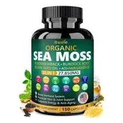 Organic Sea Moss 12 in 1 27,850mg 150 Capsules